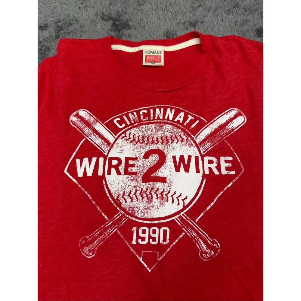 Homage Cincinnati Reds and Cincy T-Shirt Bundle, Size Women’s M!